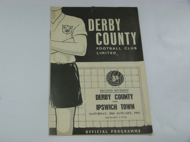 Derby County V Ipswich Town 1961