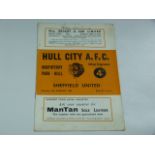 Hull City V Sheffield United 1959