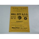 Hull City V Barnsley 1960