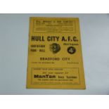 Hull City V Bradford City 1960