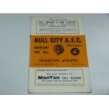 Hull City V Charlton Athletic 1959