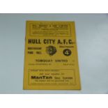 Hull City V Torquay United 1961