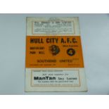 Hull City V Southend United 1959