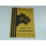 Hull City V Blackburn Rovers 1955