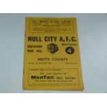Hull City V Nottingham County 1960