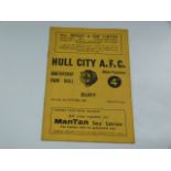Hull City V Bury 1960