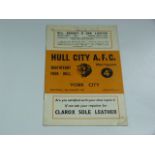 Hull City V York City 1957