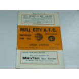 Hull City V Leeds United 1960