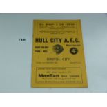 Hull City V Bristol City 1961