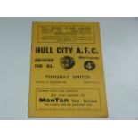 Hull City V Torquay United 1960