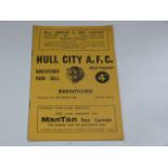 Hull City V Brentford 1960