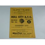 Hull City V Coventry City 1960