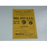Hull City V Watford 1961
