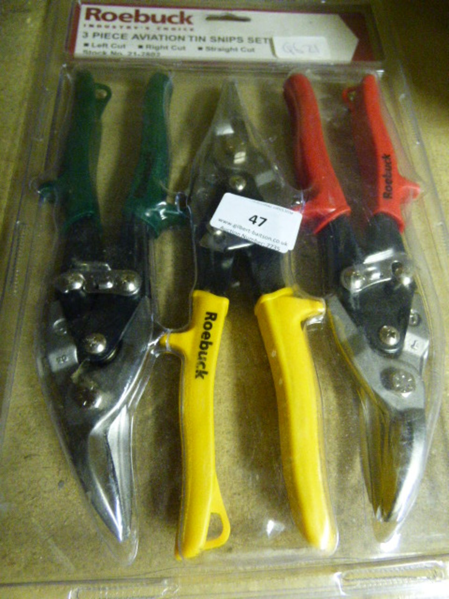 Set of 3 Roebuck Tin Snips