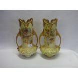 pair of large mantle vases