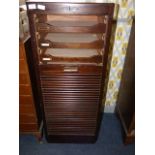 Tambour Fronted Filing Cabinet