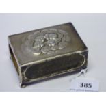 silver surround match box holder