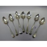 collection of silver dessert spoons 241 grams