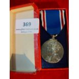 George VI Queen Elizabeth crowned medal