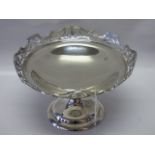 Silver Pedastal fruit tazza weighing 689 grams approx