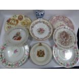 Collection of commemorative plates etc