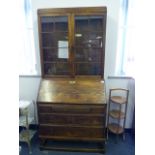 Oak Bureau Bookcase