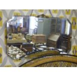 Deco Frame less Beveled Mirror