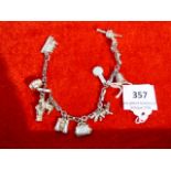 silver charm bracelet