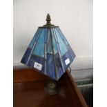 Leaded Light Shade Table Lamp