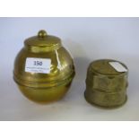 H Hornshaw & Sons cartwheel hub and a Liptons Tea Caddy