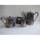 Silver Plated 4 piece tea set