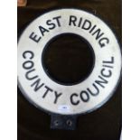 East Riding County Council road Signpost