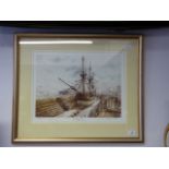 David Bell limted edition print of the Endeavor