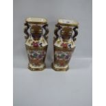 pair of masons vases of imperial mandarin