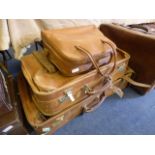 2 Matching Suitcases with Hand Luggage