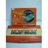 Early monopoly board game and Escalado