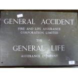 brass plaque advertising for general accidents