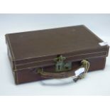 small leather suit case