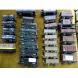 28 assorted unboxed 00 gauge goods wagons