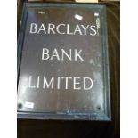 Barclay's Bank plaque