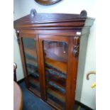 mahogany book case top