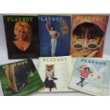 collection of Play Boy magazines