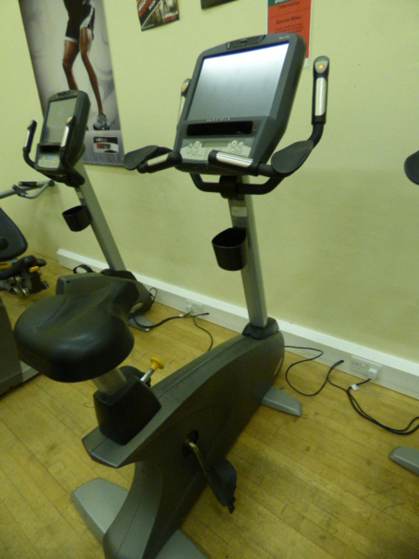 *Matrix upright bike with Touch screen display Nike plus Ipad dock