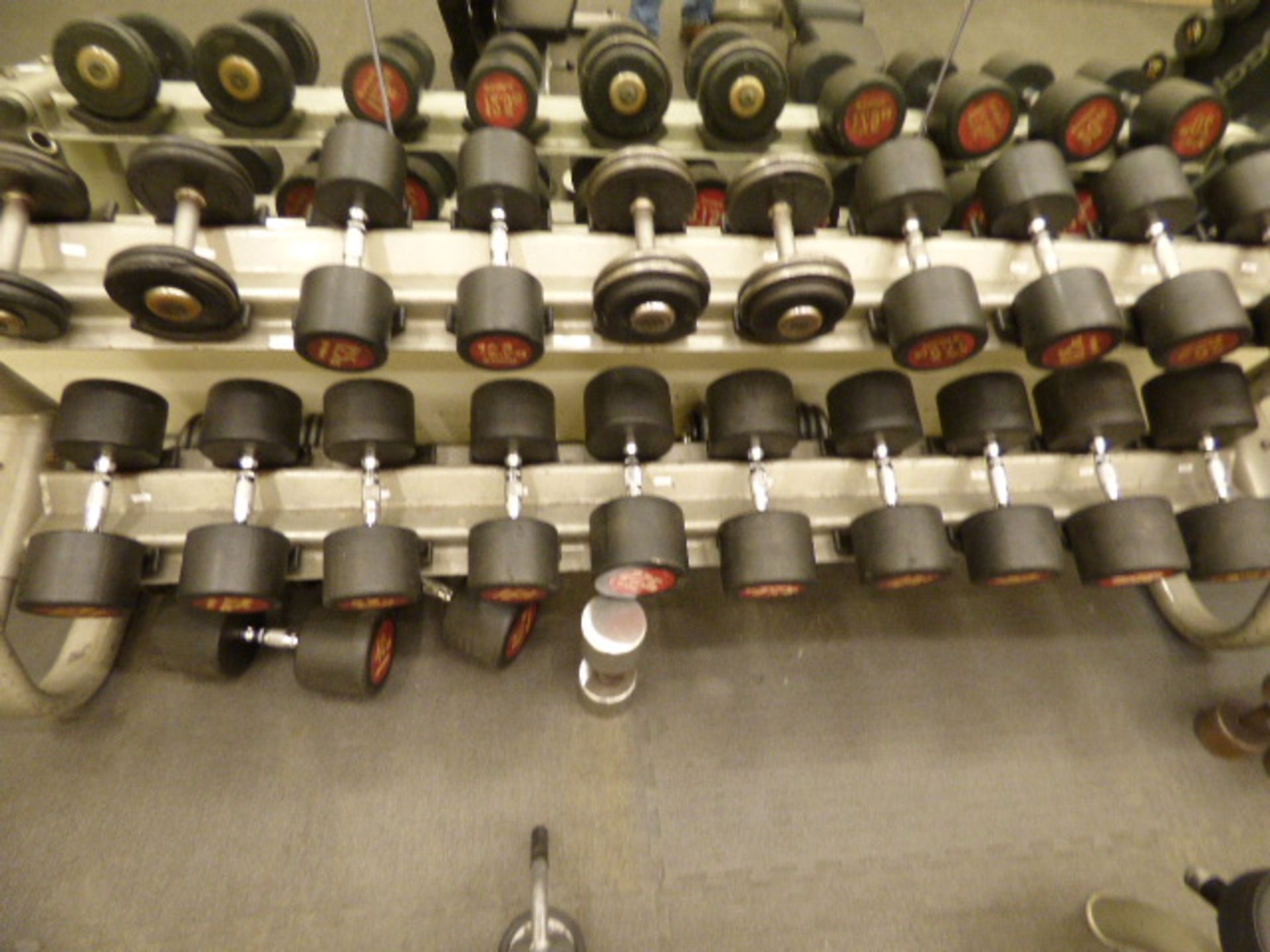 *Matrix Dumbbell rack containing 12 pairs of dumbbell ranging from 10kg to 40 kg