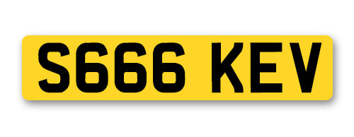 Personal/private regisration S666 KEV