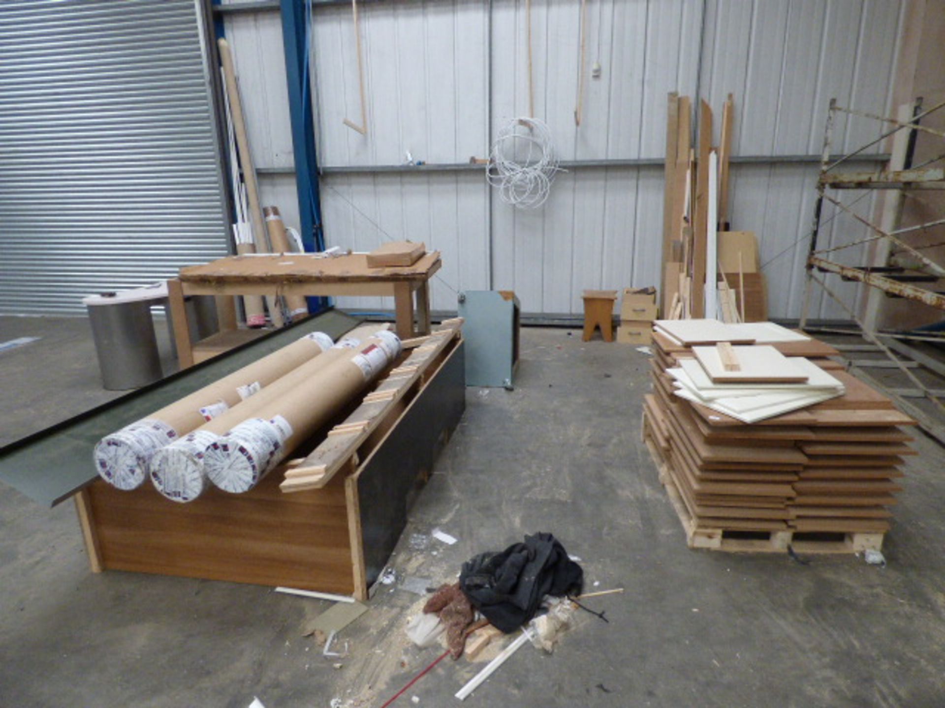 *Quantity of assorted MDF and work bench