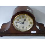 Mahogany Cased Westminster Napoleon's Hat Mantel Clock