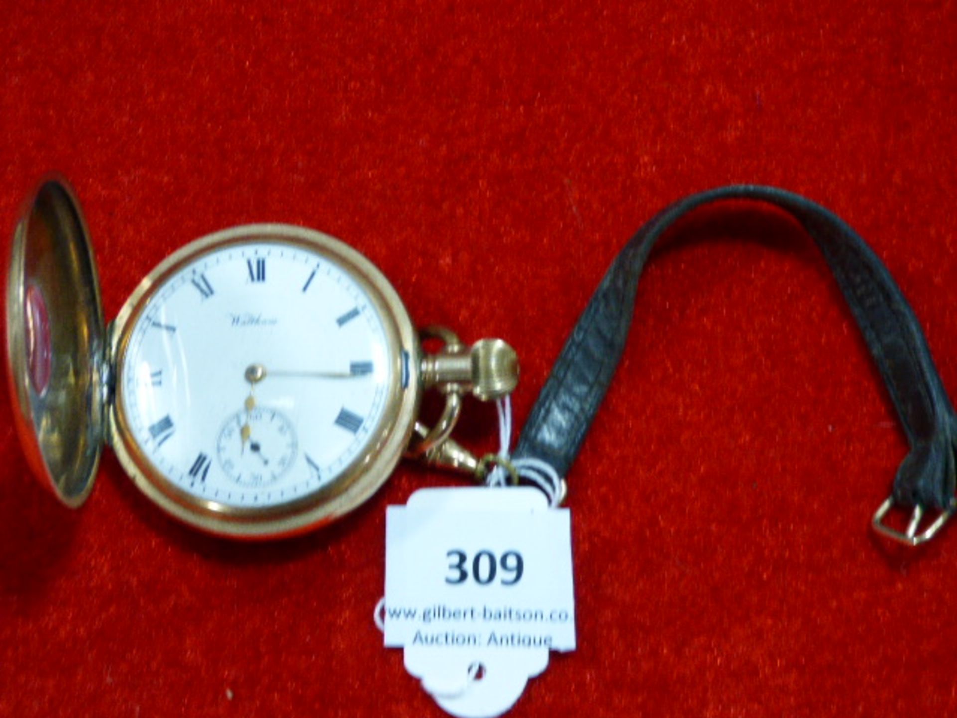 Eighteen Carat Half Hunter Pocket Watch