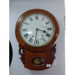 American Drop Dial Wall Clock S.Thomas