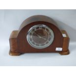 Walnut Cased Mantel Clock